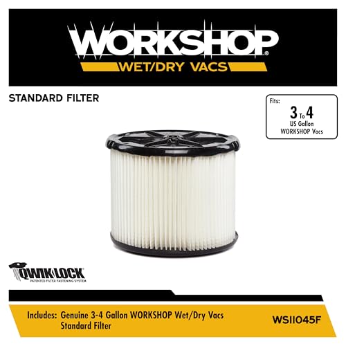 Workshop Wet/Dry Vacs WS11045F 3 to 4.5-Gallon Standard Filter for Wet Dry Shop Vacuum by WORKSHOP Wet/Dry Vacs - Image 2