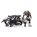 Pipigirl 1/18 Soldier Action Figures,4inch Army Military Second Army Star Cavalry Soldier Models Kits,Cavalry Corps (Shadow)