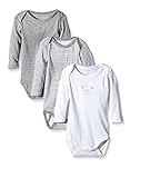 Die drei unterschiedlich farbigen und bedruckten Bodies können als Unterwäsche getragen werden, oder als niedliches Oberteil zu Röcken oder Pumphosen. P.S.: Die unverzichtbaren Basics sind auch ein perfektes Geschenk zur Geburt.