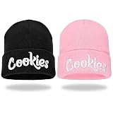 Zgboaht 2 Pack Knitted Beanie Letter Embroidery Winter Knit Hat Warm Watch Cap for Men Women Boy Girl