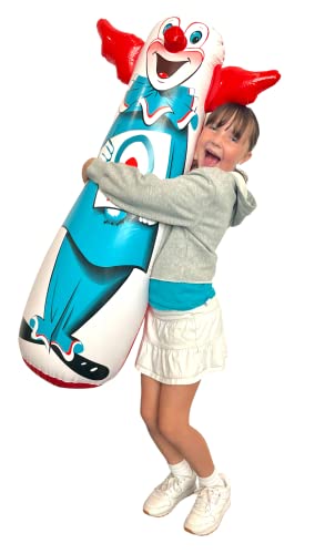 Bozo The Clown Bop Bag Inflatable Toy Vintage Classic Clown Bop