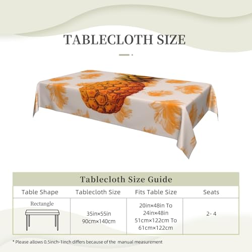 Nappe imperméable contre les taches pour table rectangulaire
