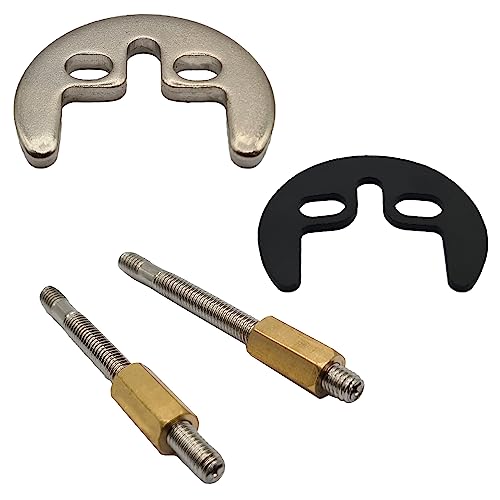 Monobloc Tap Fixing Kit | Mono Basin Tap Mounting Set for Kitchen Tap Mixer Tap | 2 Hole Bracket 2 Bolts for Kitchen Taps Mixer Tap Kitchen Sink Tap | Basin & Sink Tap Clamp Bracket Replacement