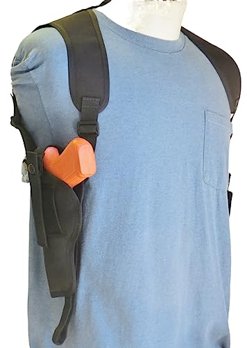 Shoulder Holster for Taurus 44 & 357 Large Frame 4" Barrel Speedloader Pouches (Left) - Federal Holsterworks