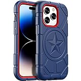 TIMISM [3 in 1 Defender Designed for iPhone 14 Pro Case 6.1 Inch, Military Grade Drop Protection Ful