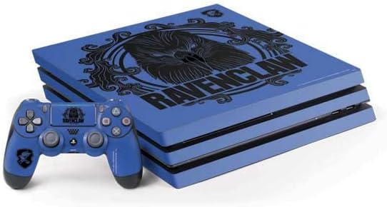 Skinit Decal Gaming Skin Compatible with PS4 Pro Console and Controller Bundle - Officially Licensed Warner Bros Ravenclaw Illustration Design