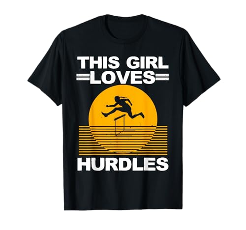 Cool Hurdle Girls Women Athletic T-Shirt