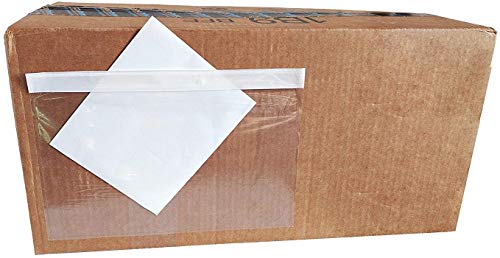 Paprma 7.5" X 5.5" Clear Adhesive Top Loading Packing List/Shipping Label Envelopes Pouches (200 Pack) #TOP1