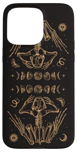 Goblincore Aesthetic Frog Skeleton Goth Dark Academia Grunge �X�}�z�P�[�X iPhone 15 Pro Max �p