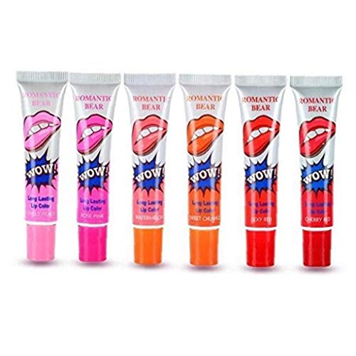 Fengzhao 6 Colors Tattoo Magic Color Lip Stain Tint Long Lasting Lip Gloss Sets For Women Peel Off Colored Matte Sexy Colors #TOP1