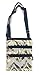 NGIL Small Hipster Cross-Body Bag Collection (White IKAT Navy)