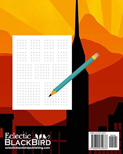 Dots & Boxes A Classic Strategy Game: Large and Small Playing Squares, Big Book Dot to Dot Grid, Game of Dots, Boxes, Dot and Line, Pigs in a Pen, Blank Pages, Super Hero Skyline image 4