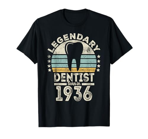Legendary Dentist Born 1936 - 88th Birthday Dentist Gift Camiseta
