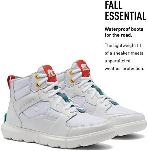 Sorel Women's Explorer II Sneaker Mid Waterproof Shoe - White, Moonstone - Size 10.5 Review | Image 2