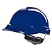 Produktbild MSA V-Gard 200 Bauarbeiterhelm EN397 mit Belüftung und Drehradregelung FasTrack - Arbeitshelm Schutzhelm Baustellenhelm, Farbe: blau