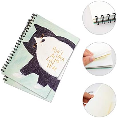 A4 Portrait Sketchbook-SAYEEC Hardboard Cover 40 Sheets (80 Sides) Spiral Bound Artist Sketch Pads 170gsm Recycled Cartridge Paper Landscape