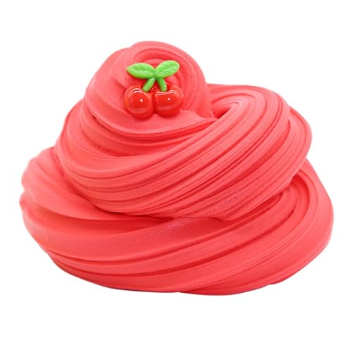 Fluffy Butter Slimes Kit,Cute Mini Charms,Non-Sticky Cute Slimes Party Gift, Super Soft and Non-Sticky,Stress Relief Toy for Girls and Boys,Slimes Party Favors Gift Toys for Kids 6-12 Birthday Gifts D