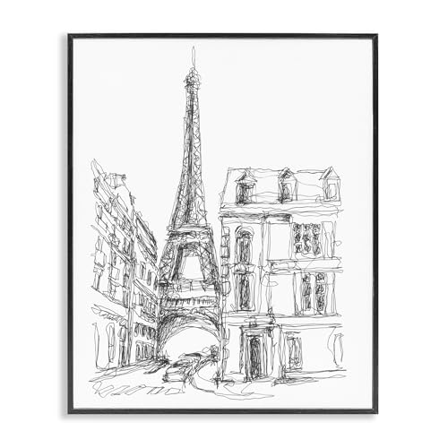 Parisian Architecture Study, 16 x 20 Inch Framed Giclée Print