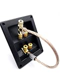 Set of 2 Nakamichi/Audiocrast Audiophile Speaker Jumper Bridge Wires Cables Bi-W...