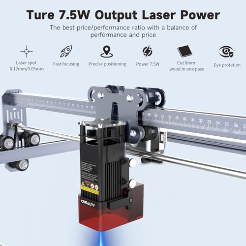 Creality Gravador a laser, máquina de gravação a laser de 7,5 W, máquina de gravação a laser DIY de