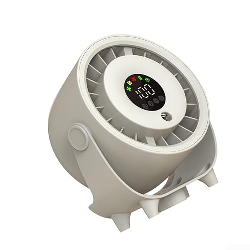 Ventilador USB portátil con niebla, enfriador de aire de escritorio de 100 velocidades con tanque de agua, humidificador personal de pulverización continua y ventilador para combo para oficina en casa