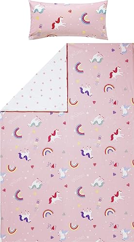 Erwin Müller Kinder-Wendebettwäsche Feinbiber rosa Größe 1x 135x200 cm...