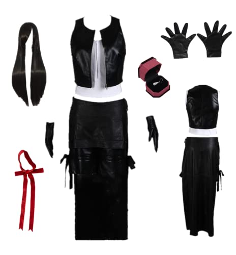 Costume Tifa Lockhart femme noir taille S cosplay