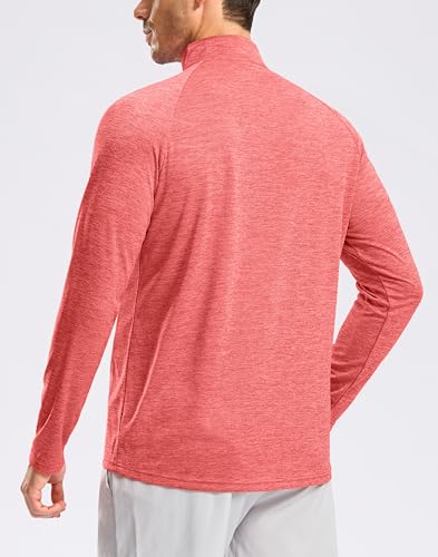 Image of G Gradual Men's Quarter Zip Pullover Running Athletic Shirts Long Sleeve | Lightweight, Quick Dry, Moisture Wicking, Sun Protection, 1 /4 Zip Golf Pullover for Men Workout, Gym, Hiking, Casual