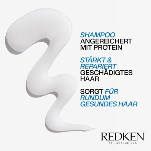 Redken Haarshampoo für sprödes und geschädigtes Haar, Anti Haarbruch, Mit Sojaproteinen, Ceramiden, Sepicap und Arginin, Extreme Shampoo… – Ansicht 3