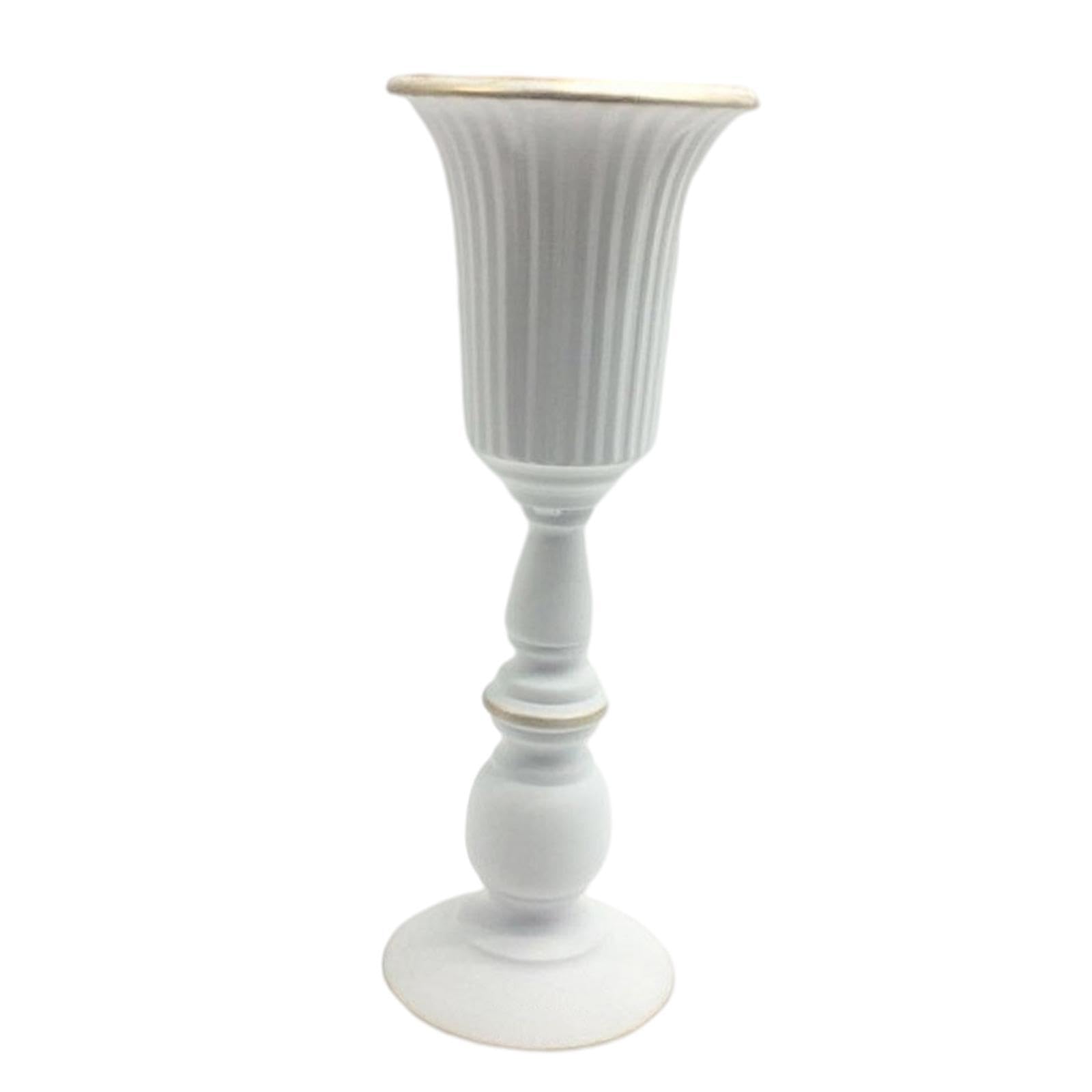 TWISAXC Charming Decorative Vase Metal Flowers Vase Candle Holder Indoor Plants Unique Flower Decor Metal Flowers Candle Holder Desktop Tabletop Candles Indoor Plant Vases
