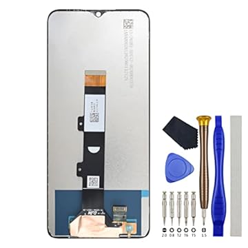 Substituição do conjunto de tela sensível ao toque do digitalizador LCD completo para Motorola Moto E22 E22i Preto com kit de ferramentas