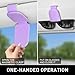 NPOOYI Sunglasses Holder for Car Visor, Magnetic Leather Sunglass Holder, Sun Visor Glasses Hanger Clip, Car Interior Accessories for Women Men, Fits Eyeglasses, Purple