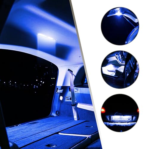 Kit de 24 Piezas Bombillas LED para Interior de Auto Azul miniatura 7