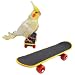 Phyxiul 鳥玩具 スケートボード ペット用品インコ ミニ スケートり物 鳥 立て 訓練知育玩具 強化された運動 ストレス解消 おもちゃ