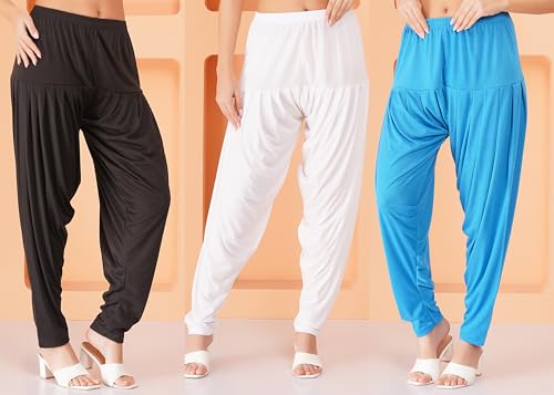 Image of Buy That Trendz Patiala Salwar for Women Relaxed Fit Viscose Patiyala Salwar Harem Bottom Pants