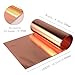 RiNTREE Versatile Copper Sheet for Crafting and Electrical Projects - 44 Gauge(0.05mm), 8in x 10ft, Waterproof & Heat-Resistant Copper Mesh Roll