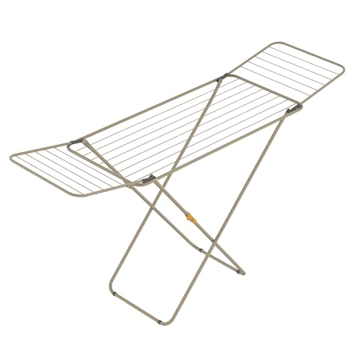 Rörets Wäscheständer Sussi Pearl Beige – verriegelbare Flügel – Sicherheitssperre – 52x176x96cm – 18 m Trockenfläche - Design und Qualität von Schwedens stärkster Trockenständermarke