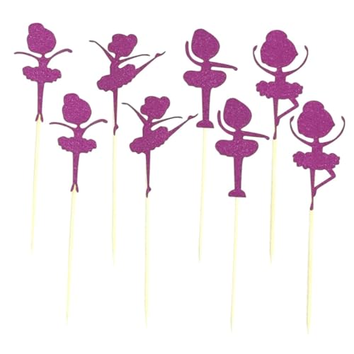 Amosfun XKBB4445M20O Flip Photo Album 8 Pcs Paper Cups Cupcake Toppers Birthday Cake Toppers Birthday Topper Cake Cups Ingredients Oval Serving Platter Cupcake Decorations Top Hat Purple Product thumb #4