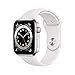 Produktbild Apple Watch Series 6 (GPS + Cellular, 44 mm) Edelstahlgehäuse Silber, Sportarmband Weiß