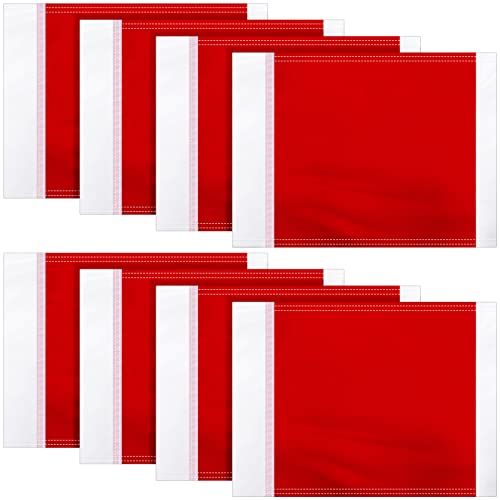 Set of 4 Red Replacement Soccer Flags Soccer Corner Flags Referee Flags Soccer Equipment for Training Soccer Field