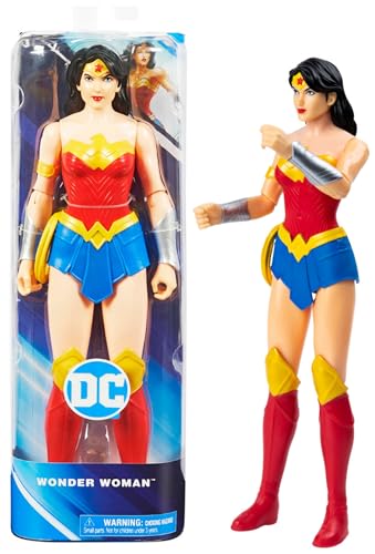 Dc Comics, Wonder Woman, Personaggio Wonder Woman 30 Cm, Personaggio In Scala 30 Cm Con Decorazioni Originali E 11 Punti Di Articolazione - Giocattoli