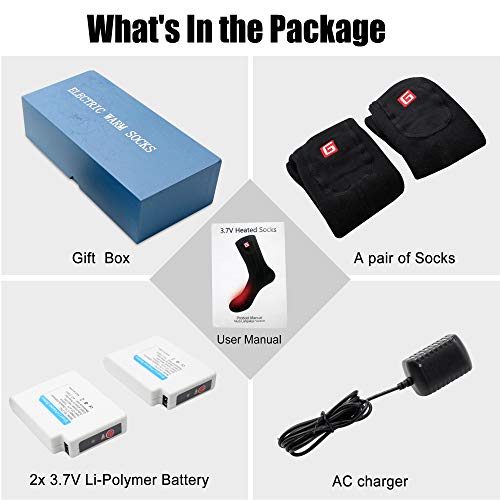 Svpro Improved Heated Socks, Electric Battery Heating Socks for Men Women, Winter Skiing Hunting Hiking Motorcycle Warm Cotton Socks Foot Heater - Image 8