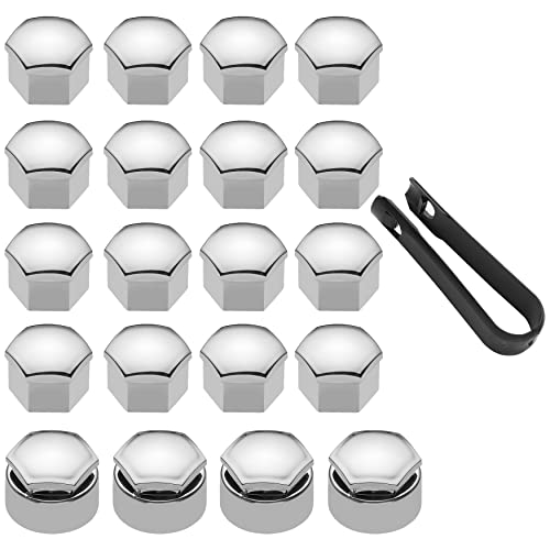 Flaconi 24PCS Boulons Roue Voiture,Cache Ecrou,Universels