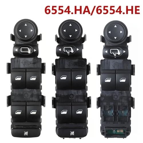Interrupteur de lève-vitre électrique 6554.HA pour Citroën C4 2004-2010 - 4