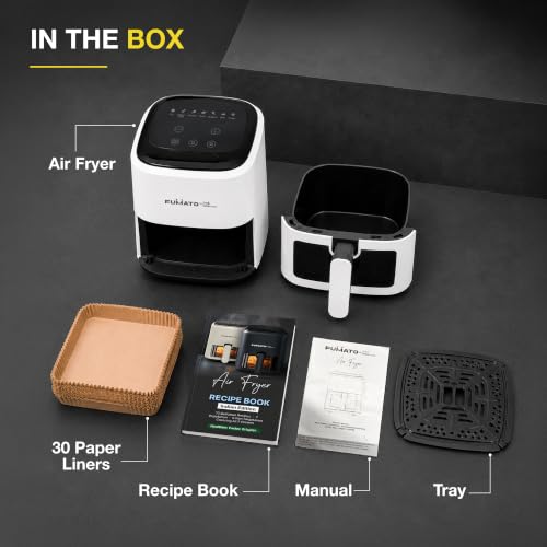 Image of The Better Home Fumato 4.5L Digital Air Fryer, 1500W | Made for Indian Cooking | 7 Smart Presets | 360 Rapid Hot Air | Touchscreen | Viewing Window with Light | Recipe Book | 1-Year Warranty
