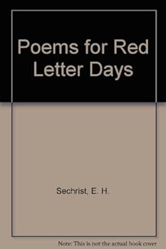 Hardcover Poems for Red Letter Days Book