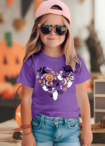 Halloween Shirts Toddler Boys Girls Pumpkin Tshirts Kids Halloween Graphic Short Sleeve Tops3