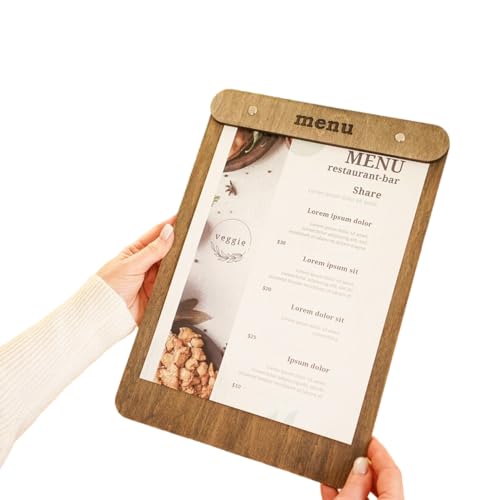 Personalized Menu Board with Free Custom Engraving (Cherry, Customized size)