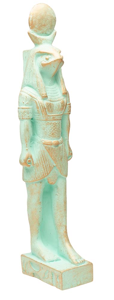 Discoveries Egyptian Imports - Egyptian God Ra Statue Patina Large - 8" - Made in Egypt
