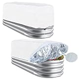 Plant Covers Freeze Protection 4.6 x 2.3 x 1.5FT Rectangular Plant Cover for Winter, 2 Pcs Frost Cloth for Outdoor Plants Raised Garden Bed Cover, Winter Frost Blanket with Insulated Liner Drawstring